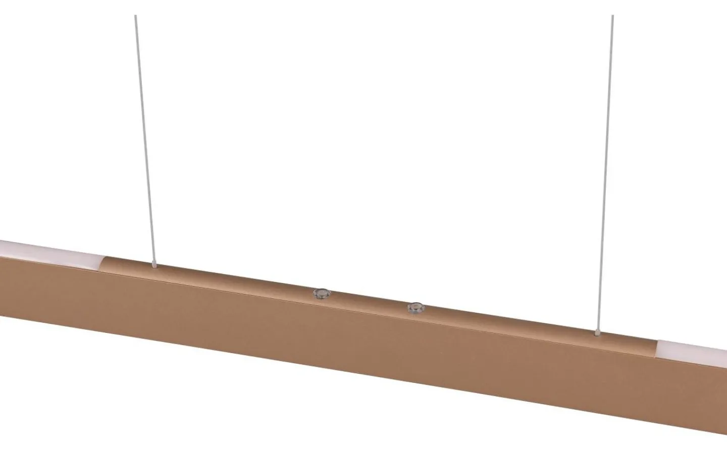 Avlånga Taklampor-Trio Lighting Helios Takpendel LED 100cm kaffebrun