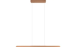 Avlånga Taklampor-Trio Lighting Helios Takpendel LED 100cm kaffebrun