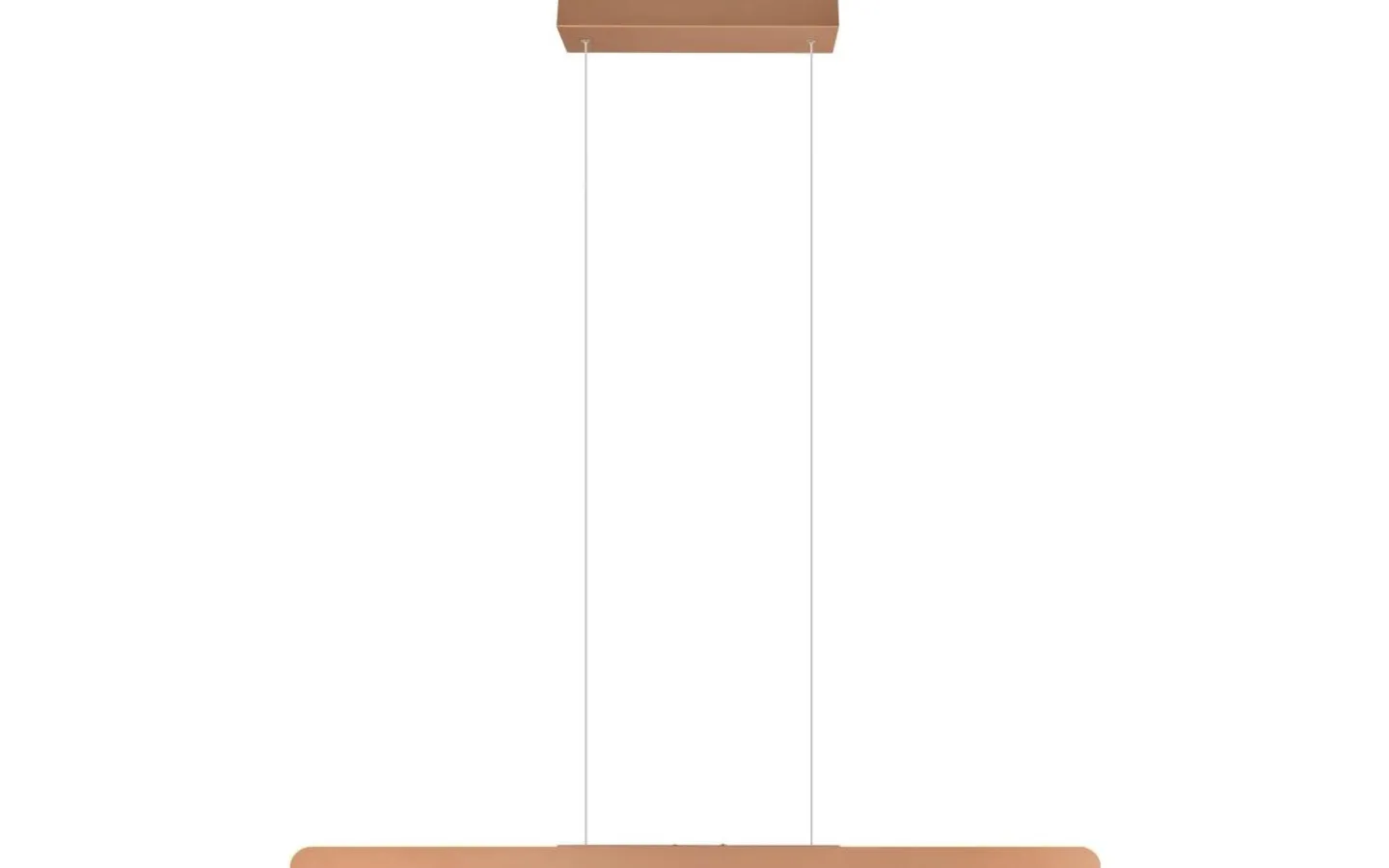 Avlånga Taklampor-Trio Lighting Helios Takpendel LED 100cm kaffebrun