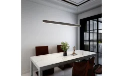 Avlånga Taklampor-Trio Lighting Helios Takpendel LED 100cm mattsvart