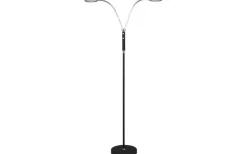 Vardagsrum|Golvläslampor < Aneta Hero Golvlampa 135cm LED 2x5W 3000K Svart/Krom