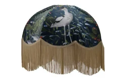 Mönstrade Lampskärmar < Hallbergs Heron Lampskärm Ø50cm Guldfrans
