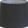 Enfärgade Runda Lampskärmar < Hallbergs Herringbone Lampskärm Ø35cm Grafitgrå