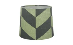 Mönstrade Lampskärmar < Oriva Herringbone Lampskärm Ø16cm Grön