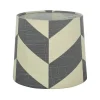 Mönstrade Lampskärmar < Oriva Herringbone Lampskärm Ø16cm Grå/Vit
