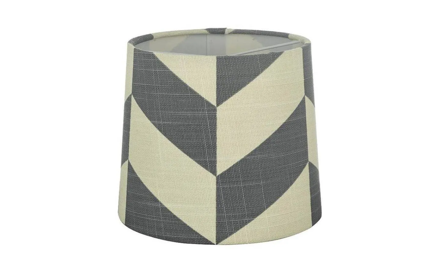Mönstrade Lampskärmar < Oriva Herringbone Lampskärm Ø16cm Grå/Vit