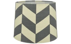Mönstrade Lampskärmar-Oriva Herringbone Lampskärm Ø25cm Grå/Vit