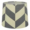 Mönstrade Lampskärmar-Oriva Herringbone Lampskärm Ø20cm Grå/Vit