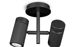 Takspot Med 2 Lampor-Herstal Holder Takspotlight 2L Svart