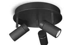 Takspot Med 3 Lampor < Herstal Holder Takspotlight 3L Svart