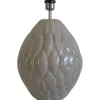 Lampfötter-Hallbergs Honeycomb Lampfot 46cm Broken mud Grå