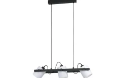 Avlånga Taklampor < Eglo Hornwood Taklampa 78cm 3L Svart/Vit