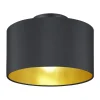 Plafonder < Trio Lighting Hostel Plafond E14 matt svart/guld