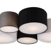 Plafonder-Trio Lighting Hotell Plafond 5xE27 flerfärgad
