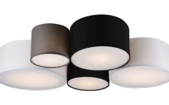 Plafonder-Trio Lighting Hotell Plafond 5xE27 flerfärgad