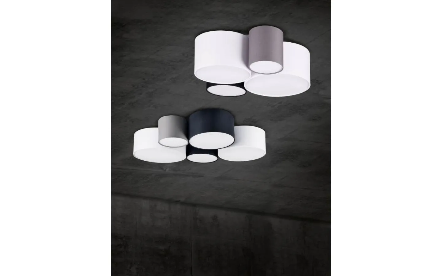 Plafonder-Trio Lighting Hotell Plafond 5xE27 flerfärgad