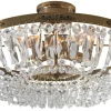 Kristallplafonder-Markslojd Hovdala Kristallplafond 48cm Antik