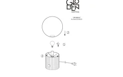 Vardagsrum|Sovrum < Globen Lighting Hubble Bordslampa 24cm Svart