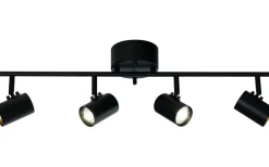 Avlånga Takspotlights|Takspot Med Minst 4 Lampor-Aneta Hugin Takspotlight 75cm Svart