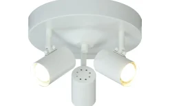 Runda Takspotlights|Takspot Med 3 Lampor < Aneta Hugin Takspotlight 25cm Vit
