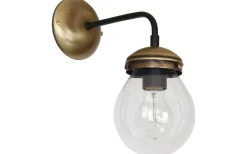 Lampetter-Hallbergs Hydro Vägglampa Oxid/Klarglas