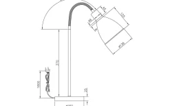 Skrivbordslampor < Aneta Idre Skrivbordslampa 52cm Vit