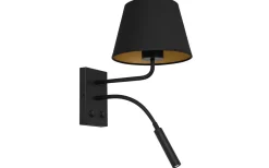 Läslampor-Hallbergs Indigo Vägglampa 2 armar Svart