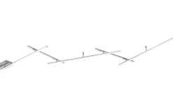 Plafonder-Trio Lighting Indira Plafond LED 245cm borstad stål