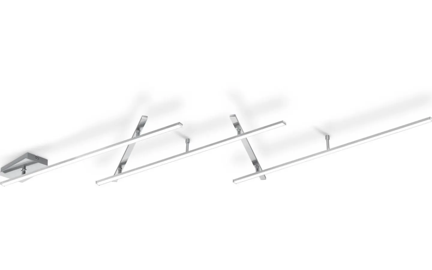 Plafonder-Trio Lighting Indira Plafond LED 245cm borstad stål