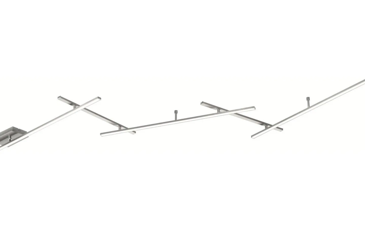 Plafonder-Trio Lighting Indira Plafond LED 245cm borstad stål