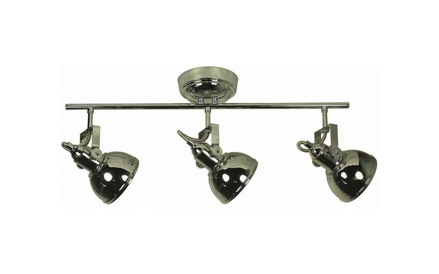 Avlånga Takspotlights|Takspot Med 3 Lampor < Oriva Industri Takspotlight 3L 60cm Krom