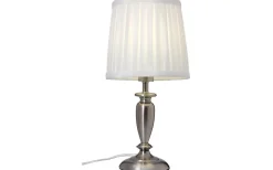 Sovrum|Bordslampor < Cottex Ines Bordslampa 34cm Krom/Vit