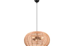 Stora Taklampor Ø50-69 Cm-Trio Lighting Inga Takpendel 50cm E27 naturfärg/rotting
