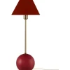 Bordslampor < Globen Lighting Iris Bordslampa 51cm Burgundy