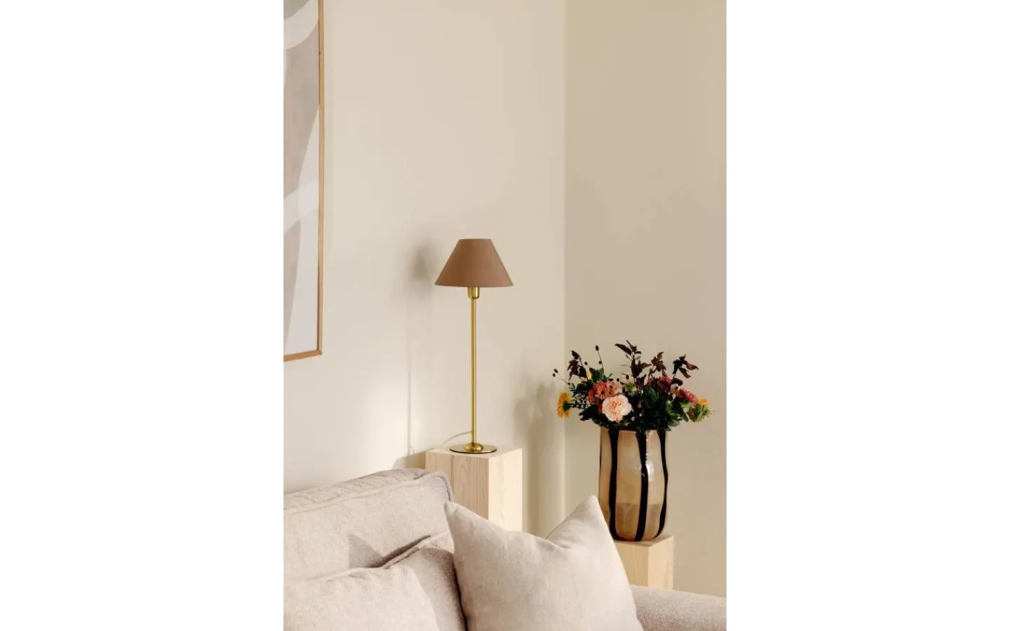Lampfötter < Globen Lighting Iris Lampfot 45cm Borstad Mässing