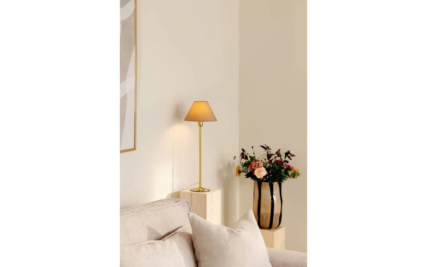 Lampfötter < Globen Lighting Iris Lampfot 45cm Borstad Mässing
