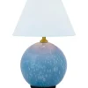 Uppladdningsbara Lampor Inomhus|Bordslampor < Globen Lighting Iris Portabel Bordslampa 23cm Duvblå