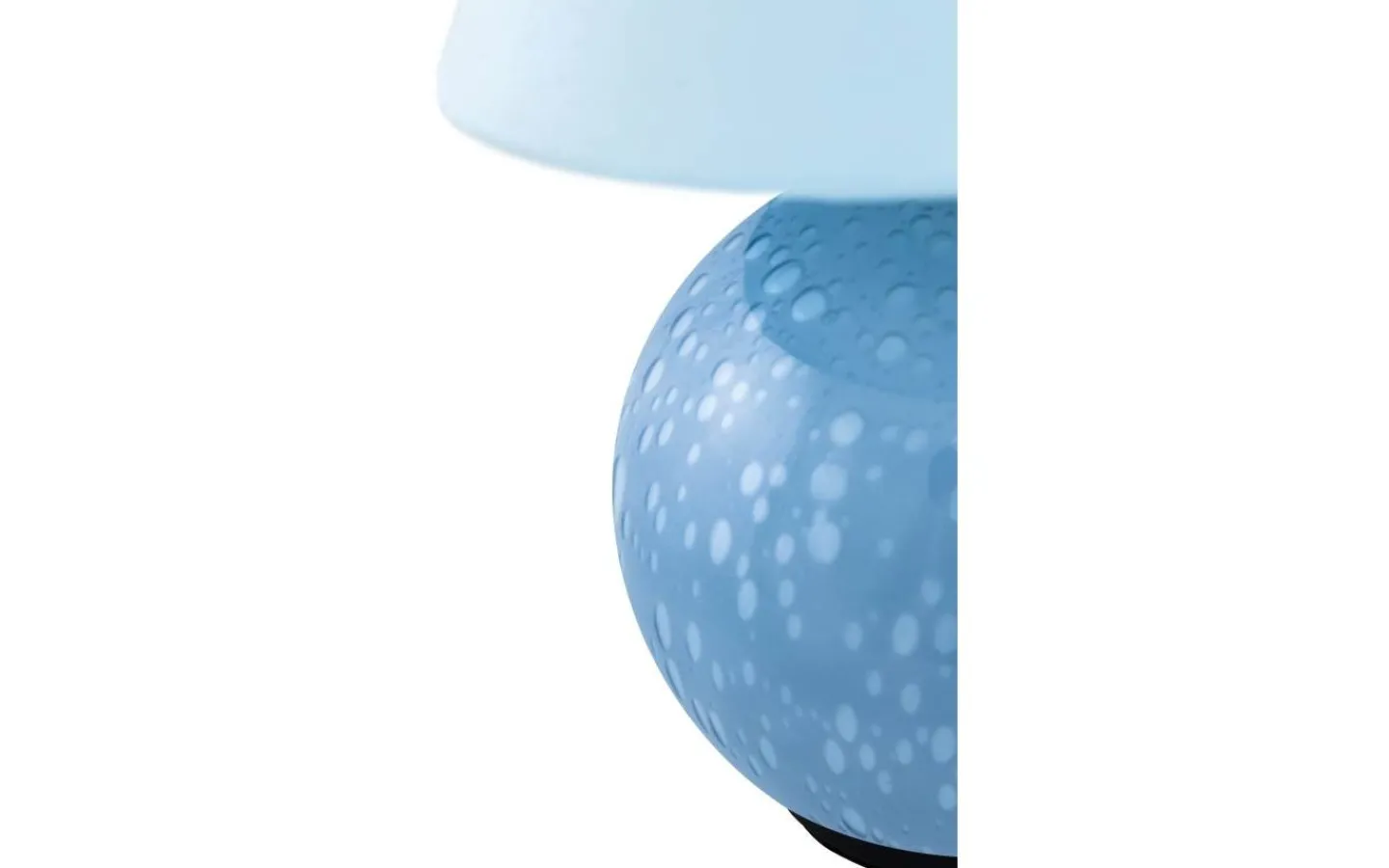 Uppladdningsbara Lampor Inomhus|Bordslampor < Globen Lighting Iris Portabel Bordslampa 23cm Duvblå
