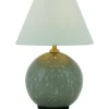 Uppladdningsbara Lampor Inomhus|Bordslampor-Globen Lighting Iris Portabel Bordslampa 23cm Grön