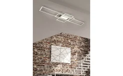 Plafonder-Trio Lighting Irvine Plafond LED i borstat stål