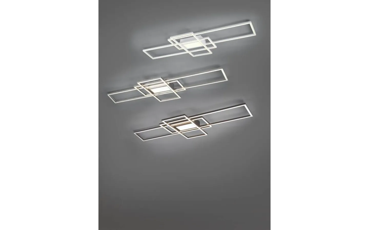 Plafonder-Trio Lighting Irvine Plafond LED i borstat stål
