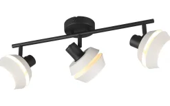 Avlånga Takspotlights|Takspot Med 3 Lampor < Reality Isla Spotlight 3-delad E14 varmgrå/mattsvart