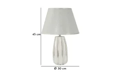 Bordslampor < Mauro Ferretti Italiano Bordslampa 45cm Vit/Silver
