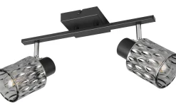 Takspot Med 2 Lampor < Reality Jack Spotlight 2-delad E27 mattsvart