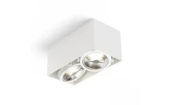 Takspot Med 2 Lampor-Rendl James II Takspotlight 29cm LED 2x15W 3000K Matt Vit
