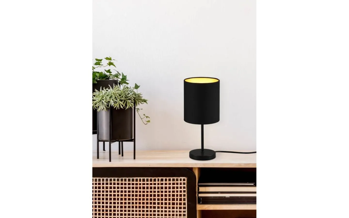 Bordslampor-Reality Jerry Bordslampa E14 matt svart/guld