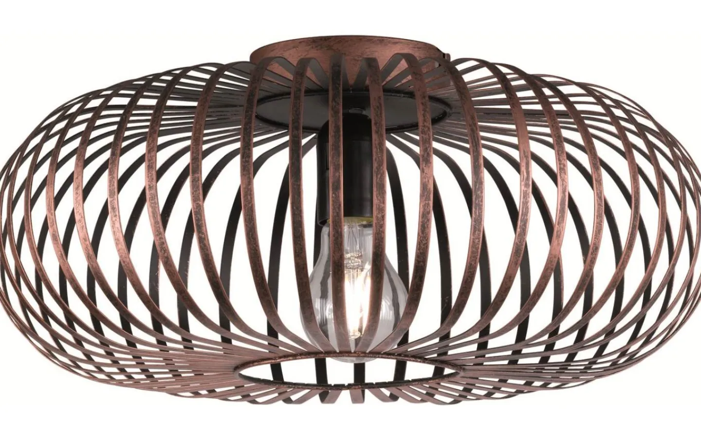 Plafonder-Trio Lighting Johann Plafond 40cm E27 antikkoppar