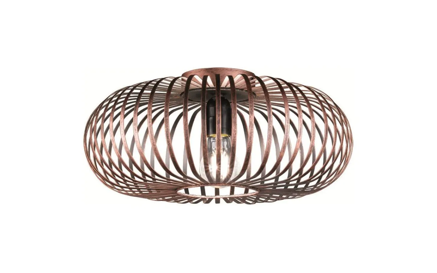 Plafonder-Trio Lighting Johann Plafond 40cm E27 antikkoppar