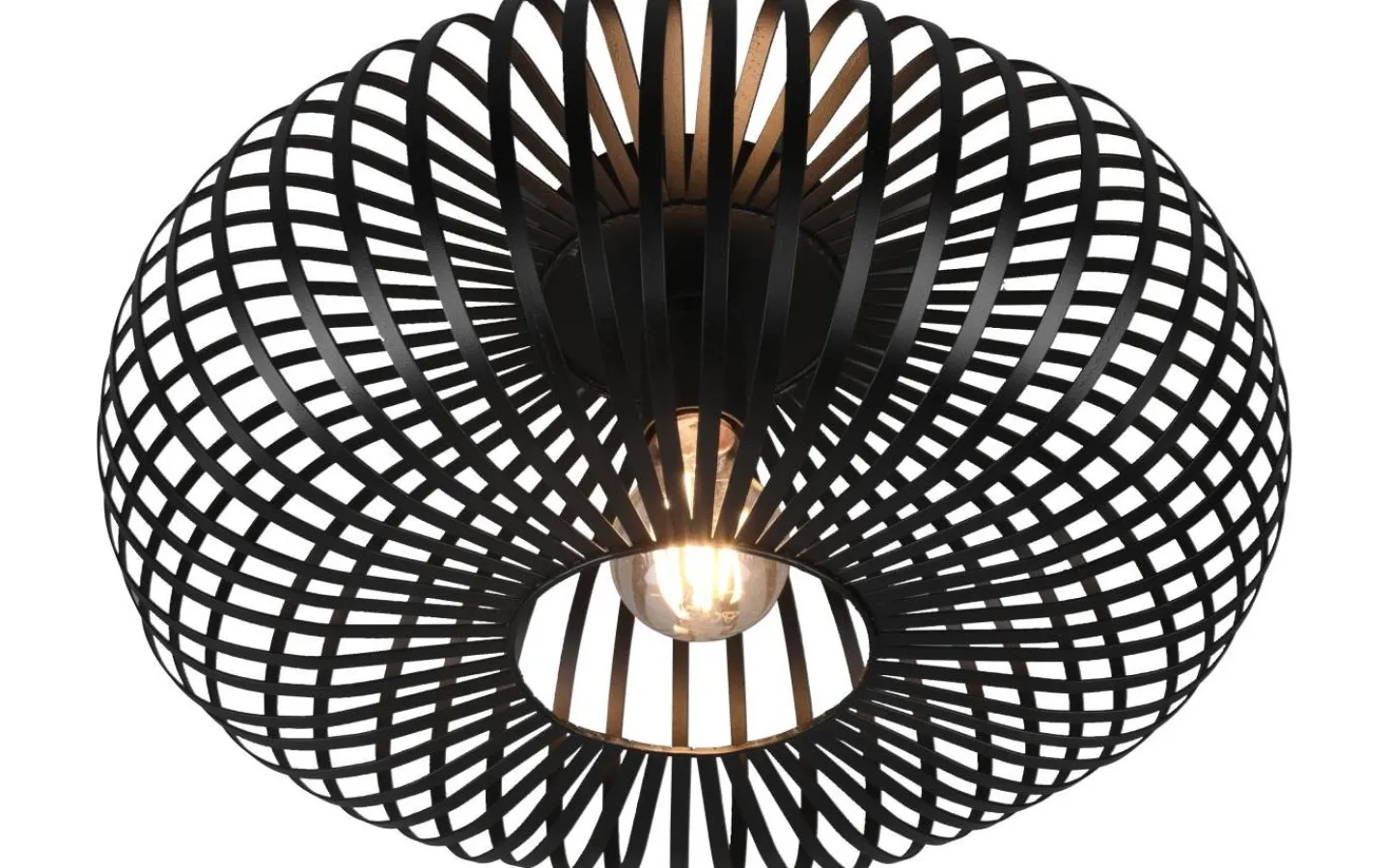 Plafonder-Trio Lighting Johann Plafond 40cm E27 mattsvart