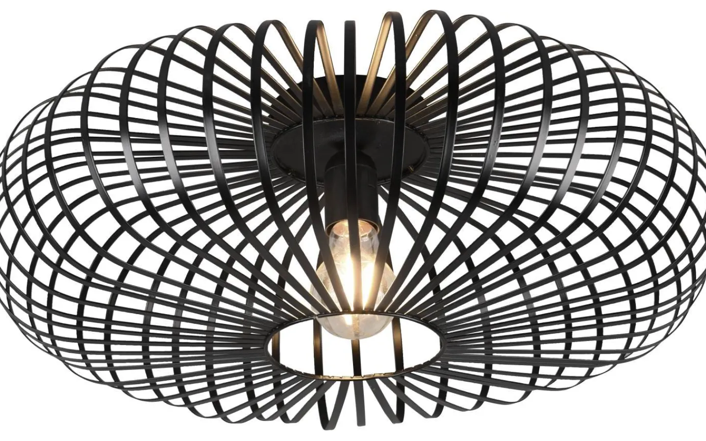 Plafonder-Trio Lighting Johann Plafond 50cm E27 mattsvart